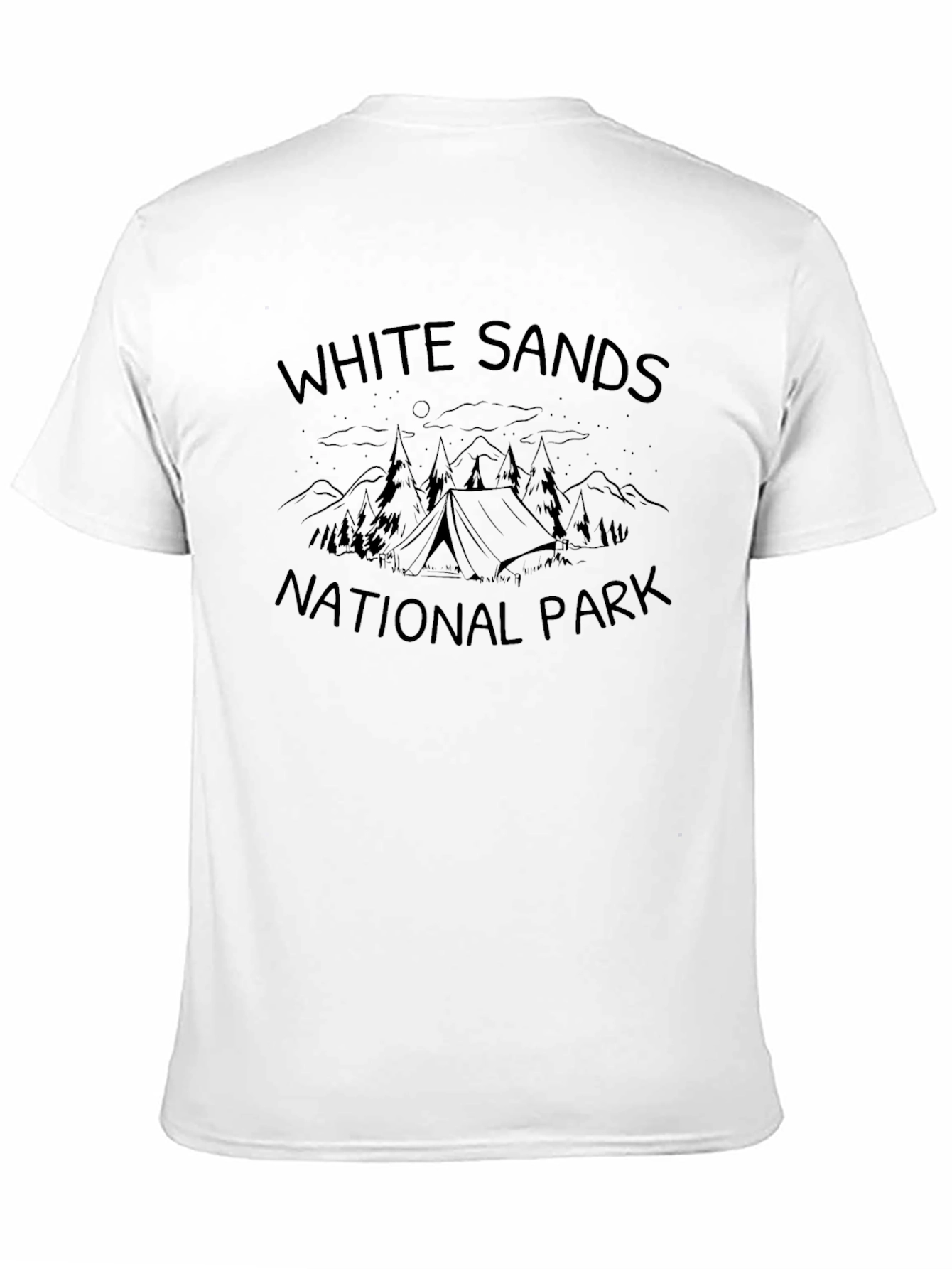 White Sands National Park Black T-Shirt