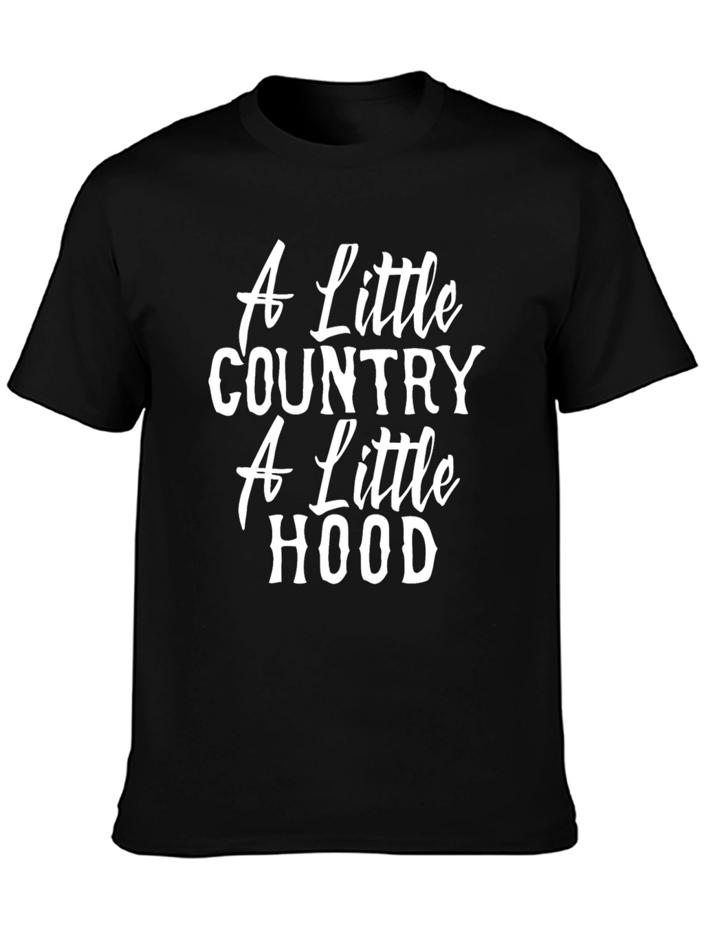 Country Hood Graphic Tee - Black
