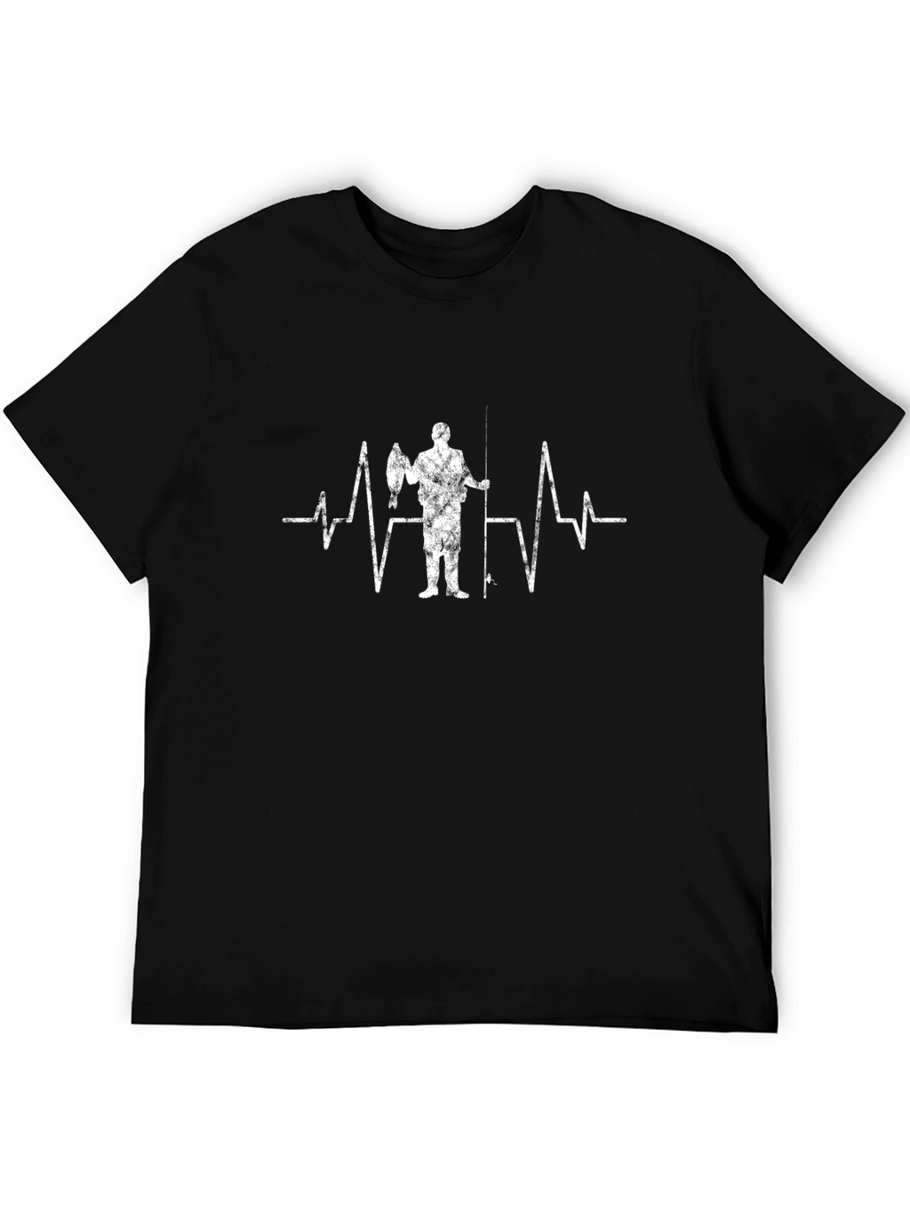 Fisherman Heartbeat Graphic T-Shirt