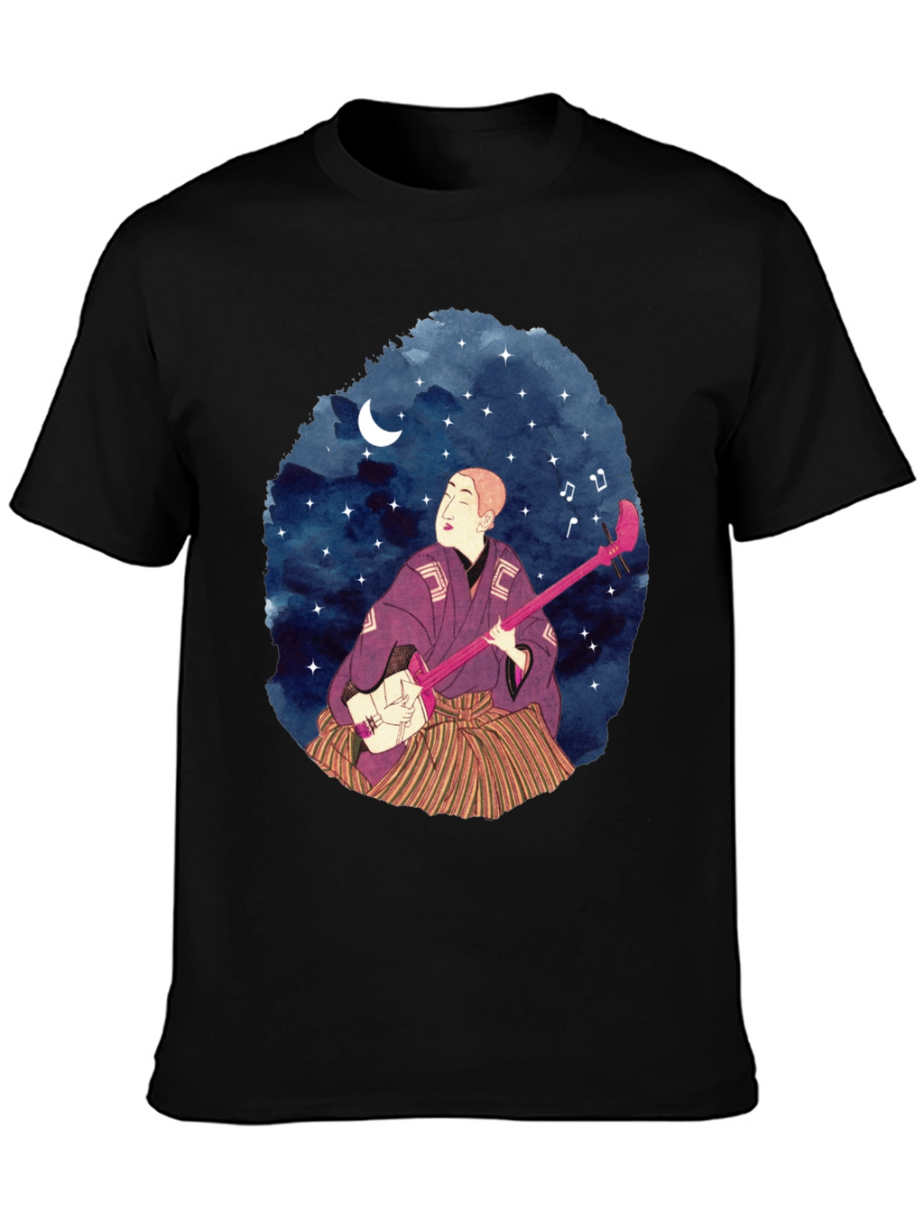 Shamisen Player Graphic T-Shirt