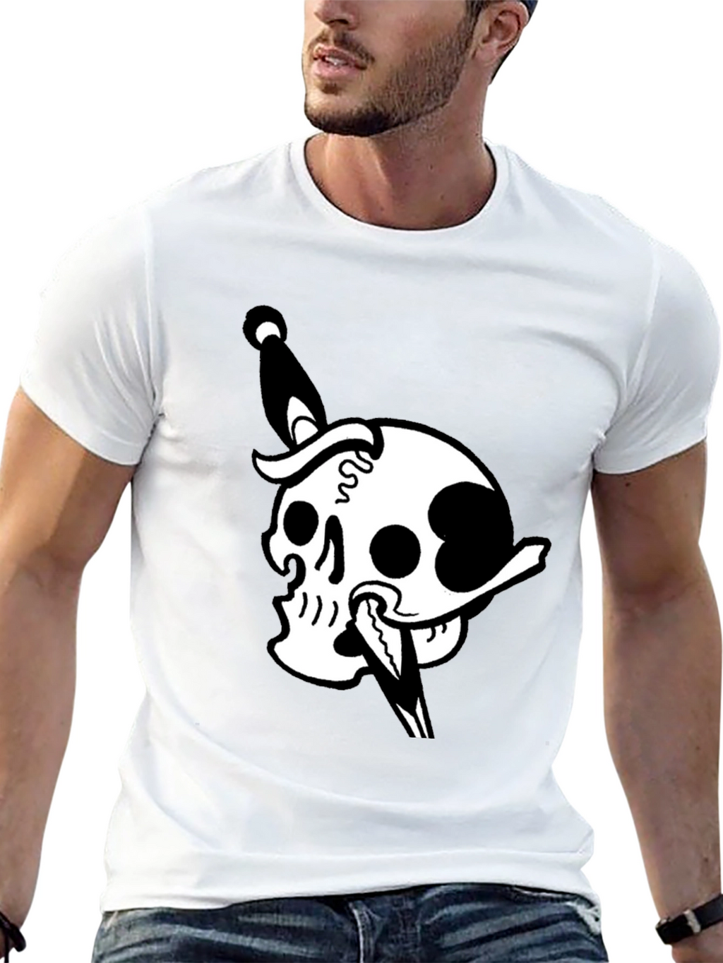 Skull & Dagger Graphic Tee - Mens Black T-Shirt