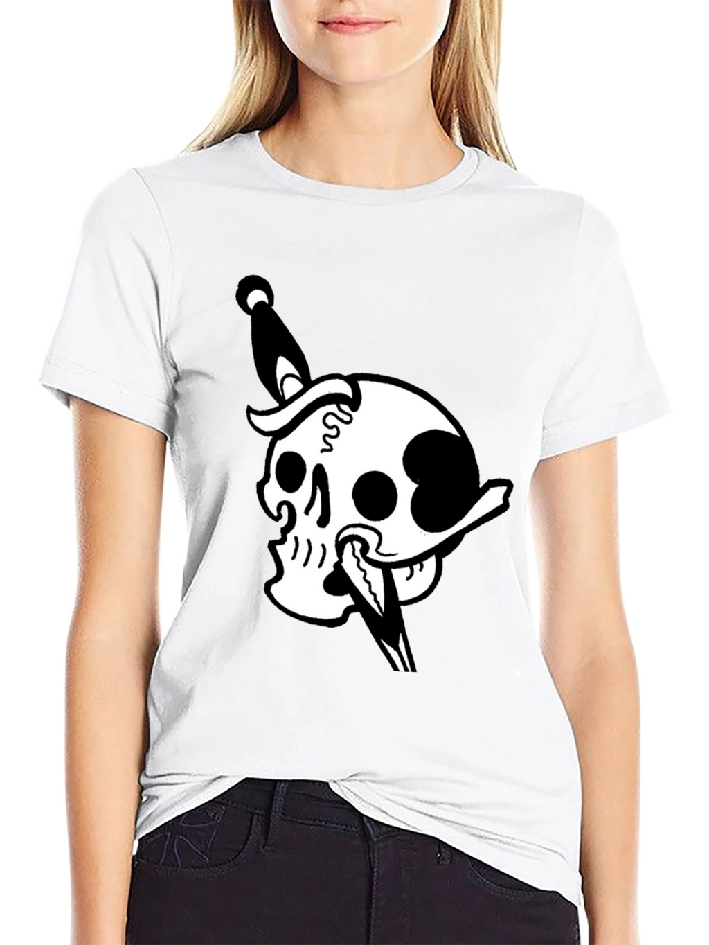 Skull & Dagger Graphic Tee - Mens Black T-Shirt
