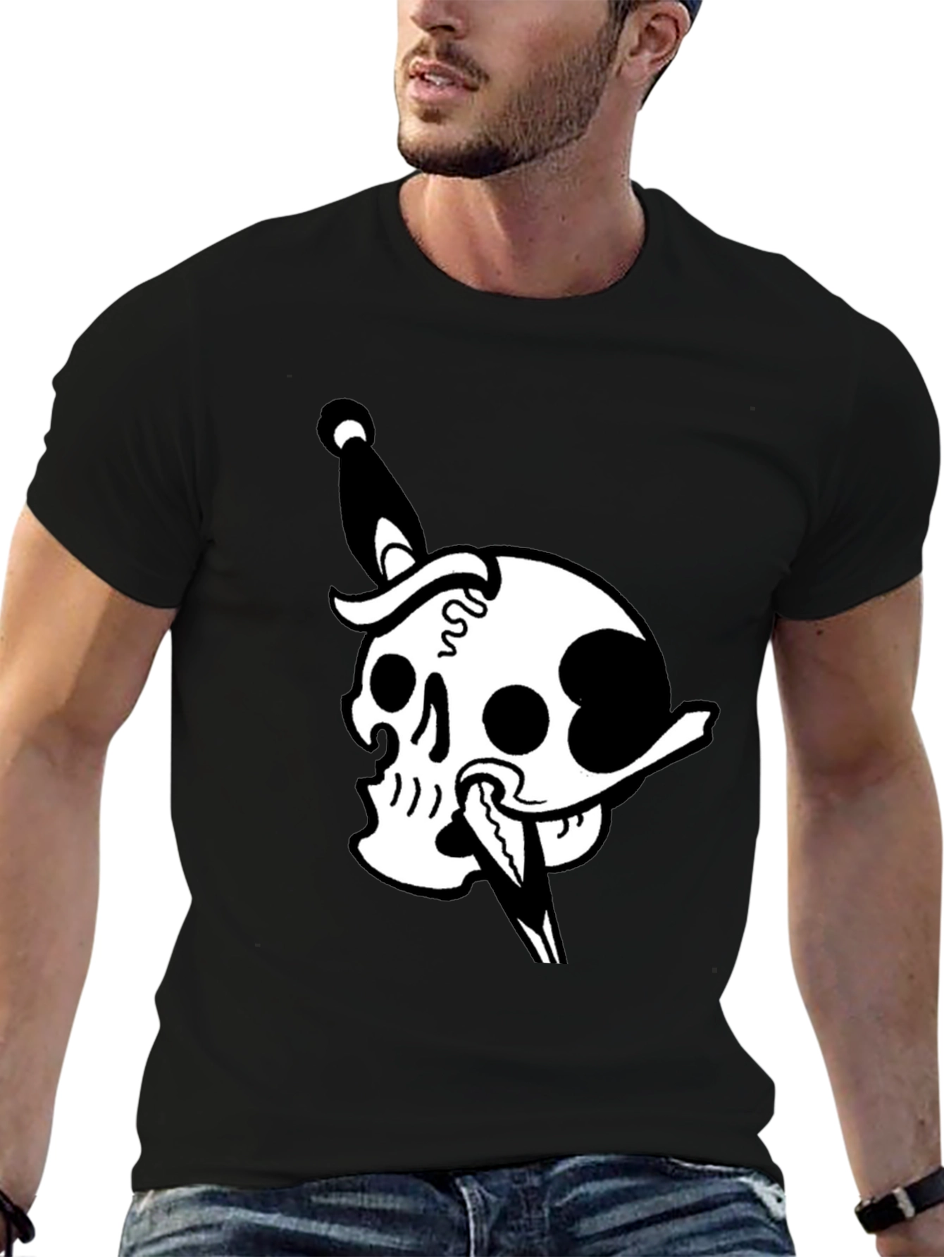 Skull & Dagger Graphic Tee - Mens Black T-Shirt