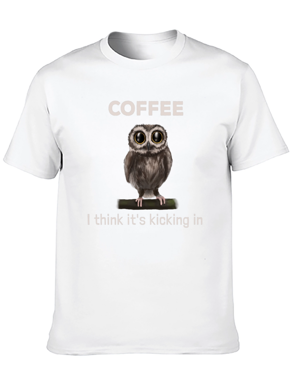 Coffee Owl Graphic Tee - Its Kicking In!