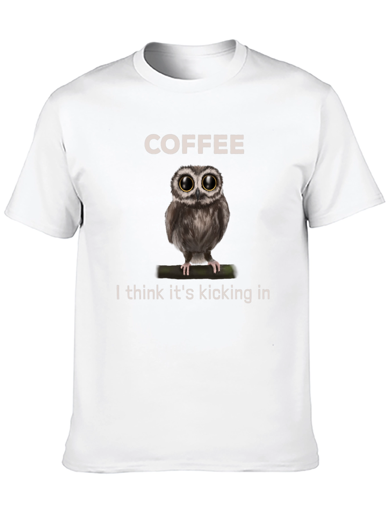 Coffee Owl Graphic Tee - Its Kicking In!