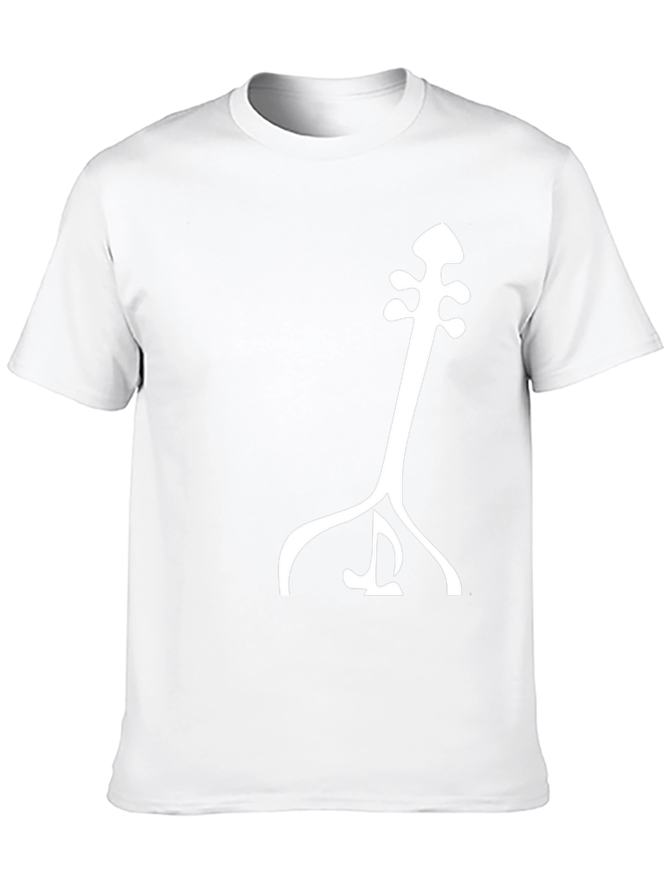 Modern Graphic Tee - Abstract Music Instrument Design