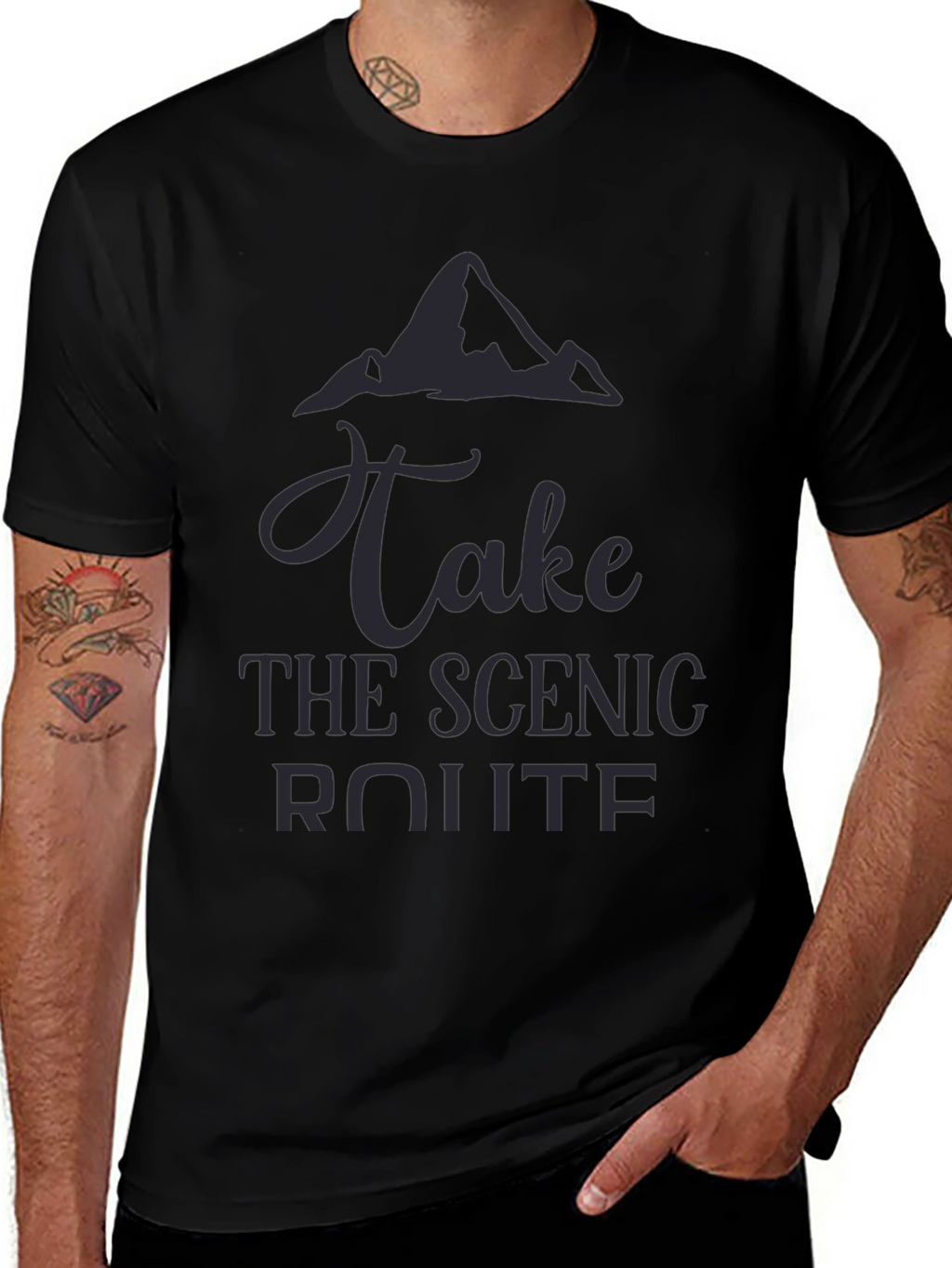 Scenic Route Graphic Tee - Mountain Adventure
