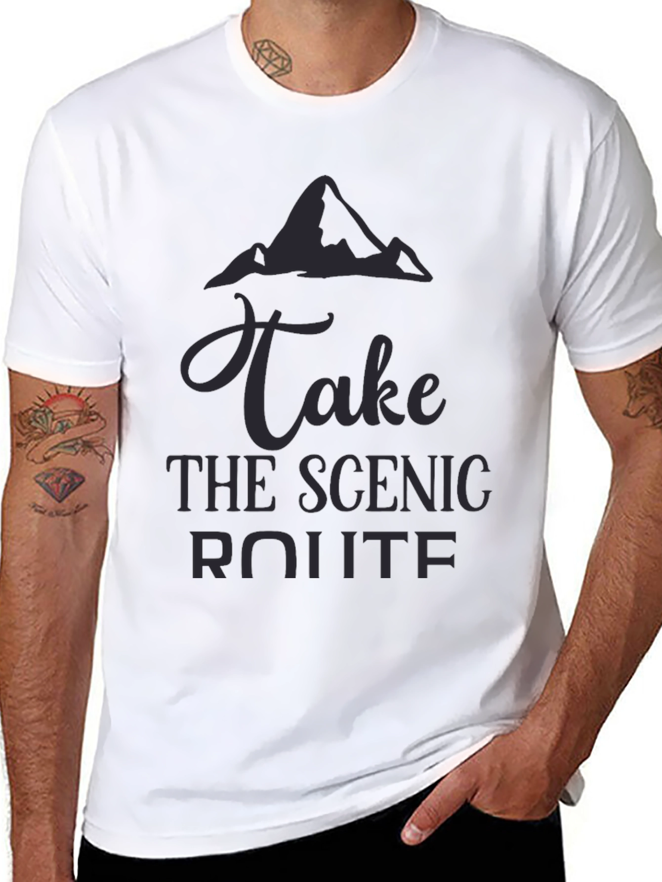 Scenic Route Graphic Tee - Mountain Adventure