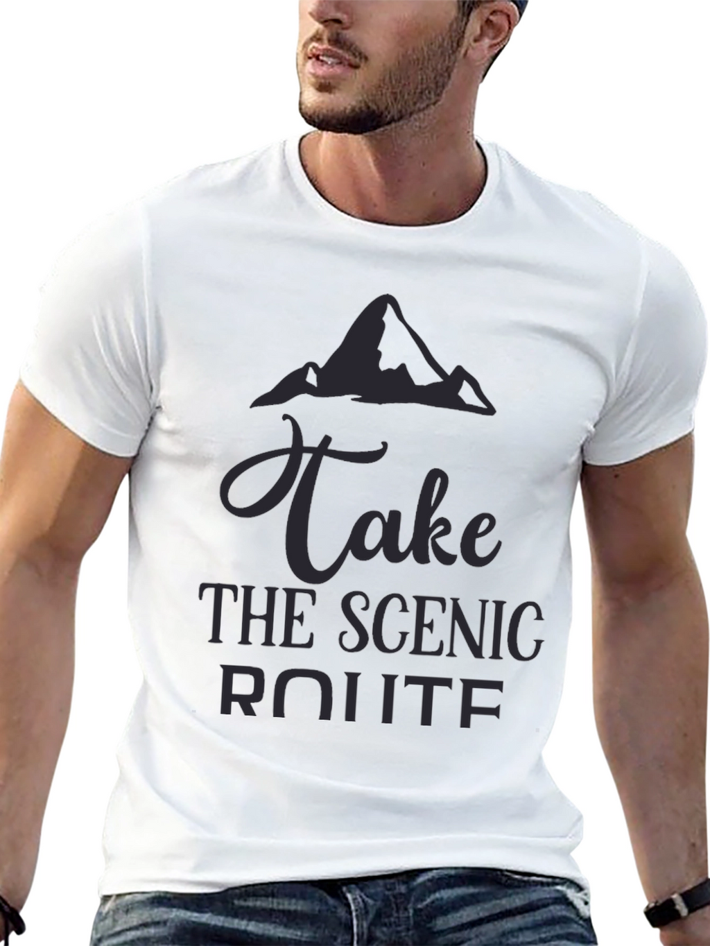 Scenic Route Graphic Tee - Mountain Adventure