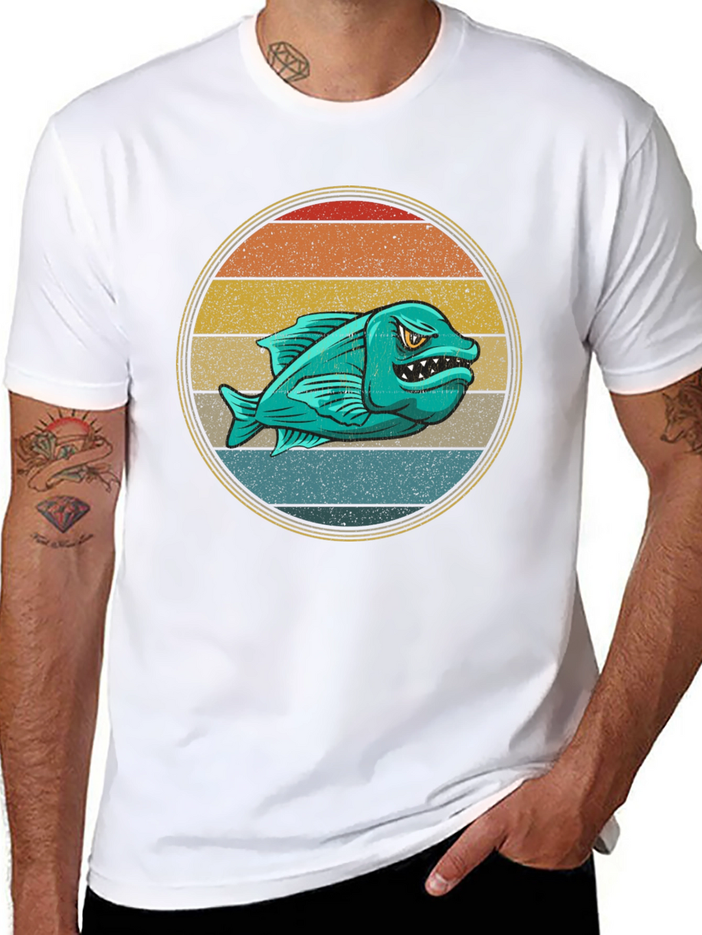 Retro Angler Fish Graphic Tee