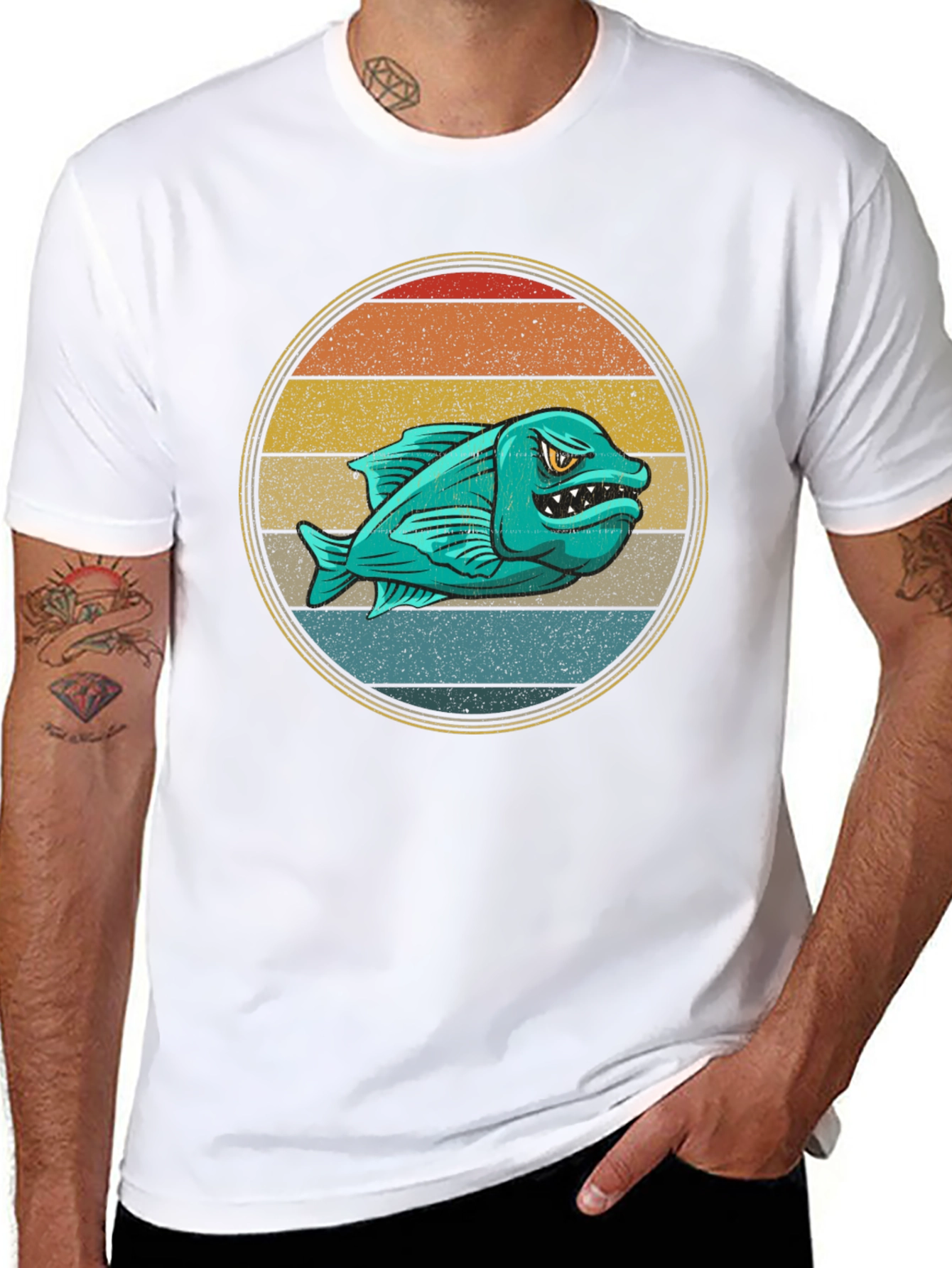 Retro Angler Fish Graphic Tee
