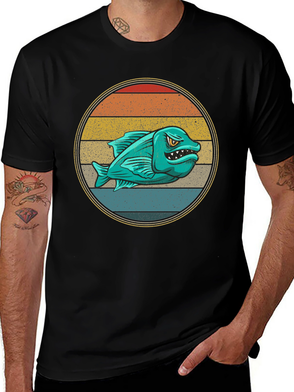 Retro Angler Fish Graphic Tee