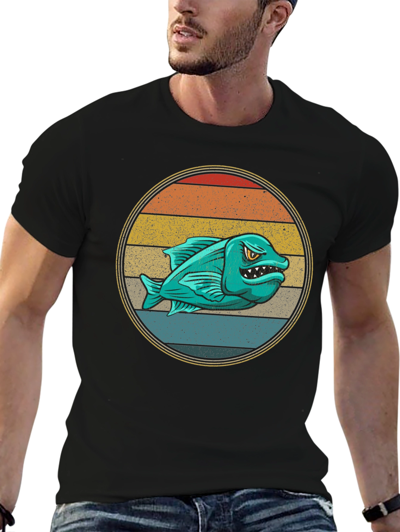 Retro Angler Fish Graphic Tee