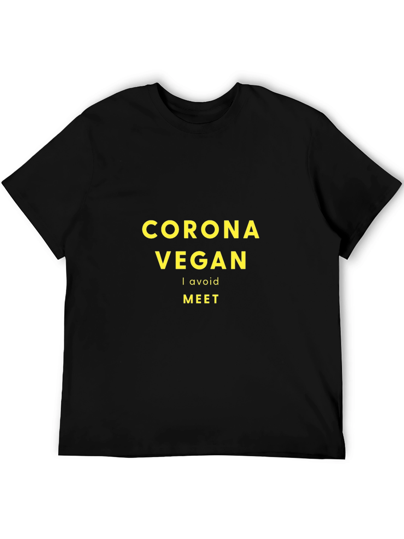 Corona Vegan Humor T-Shirt - Avoid Meat!