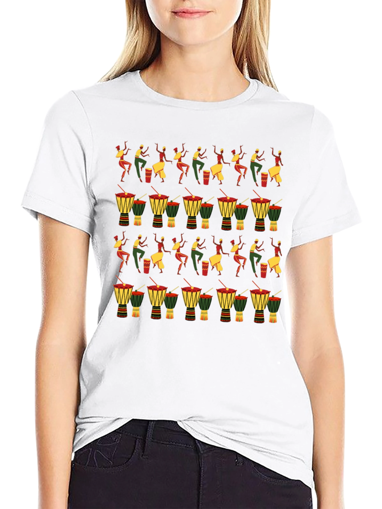 African Drummer Graphic Tee - Rhythm & Culture