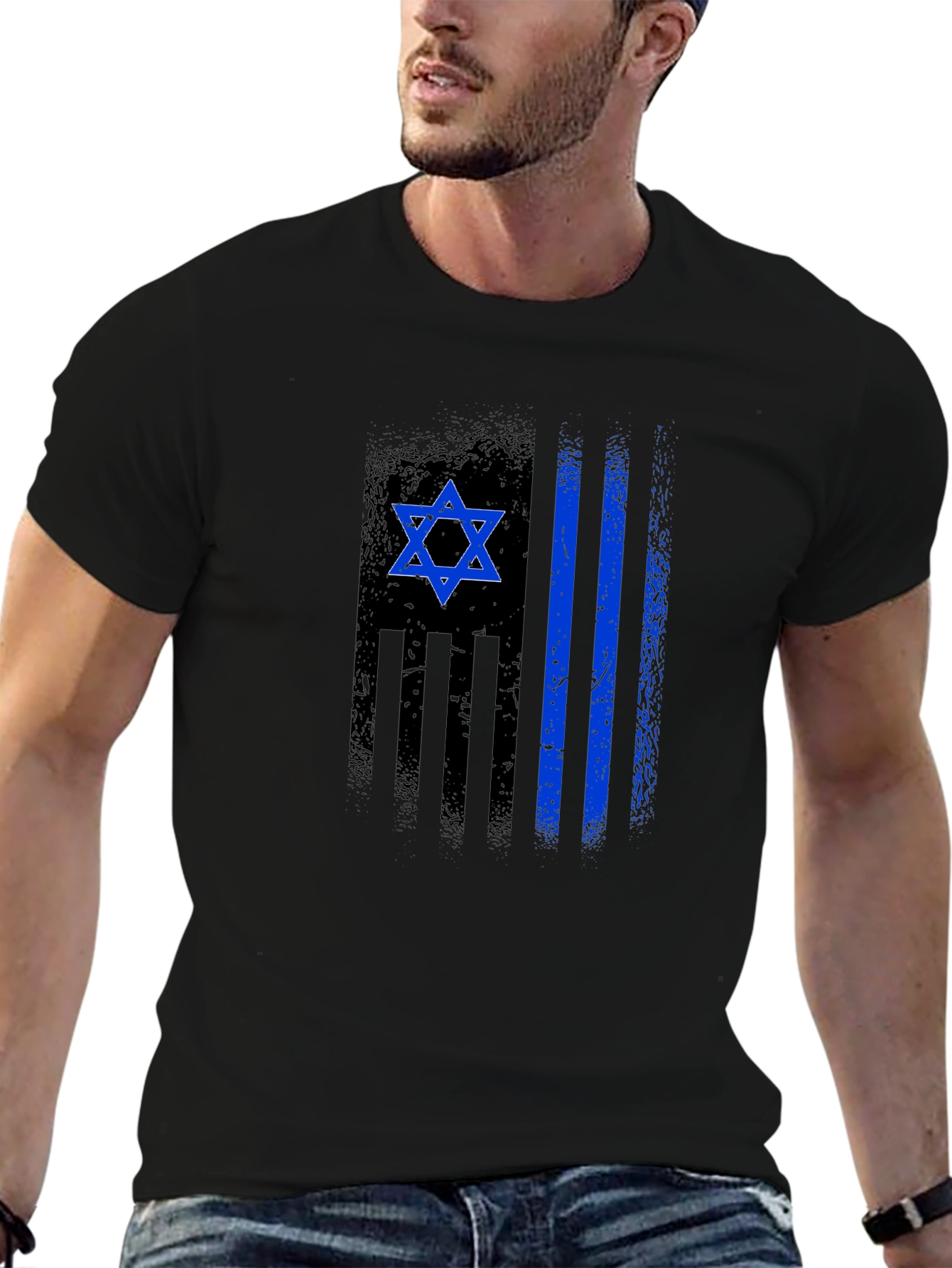 Distressed Israeli Flag T-Shirt