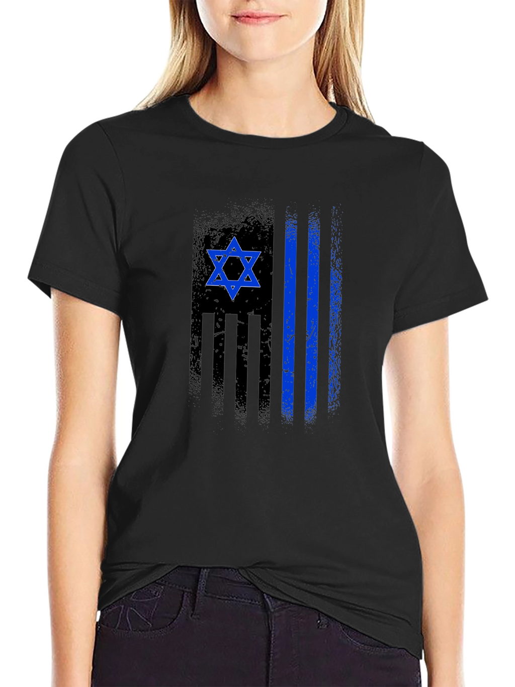 Distressed Israeli Flag T-Shirt