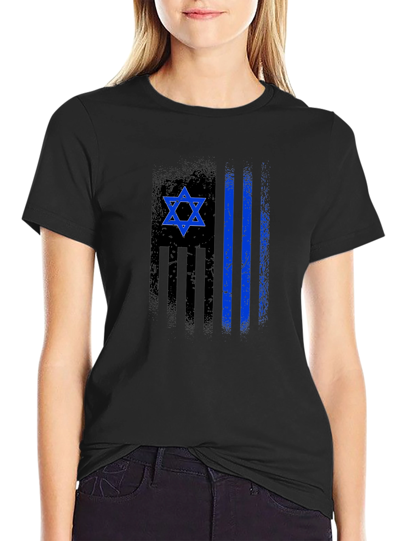 Distressed Israeli Flag T-Shirt