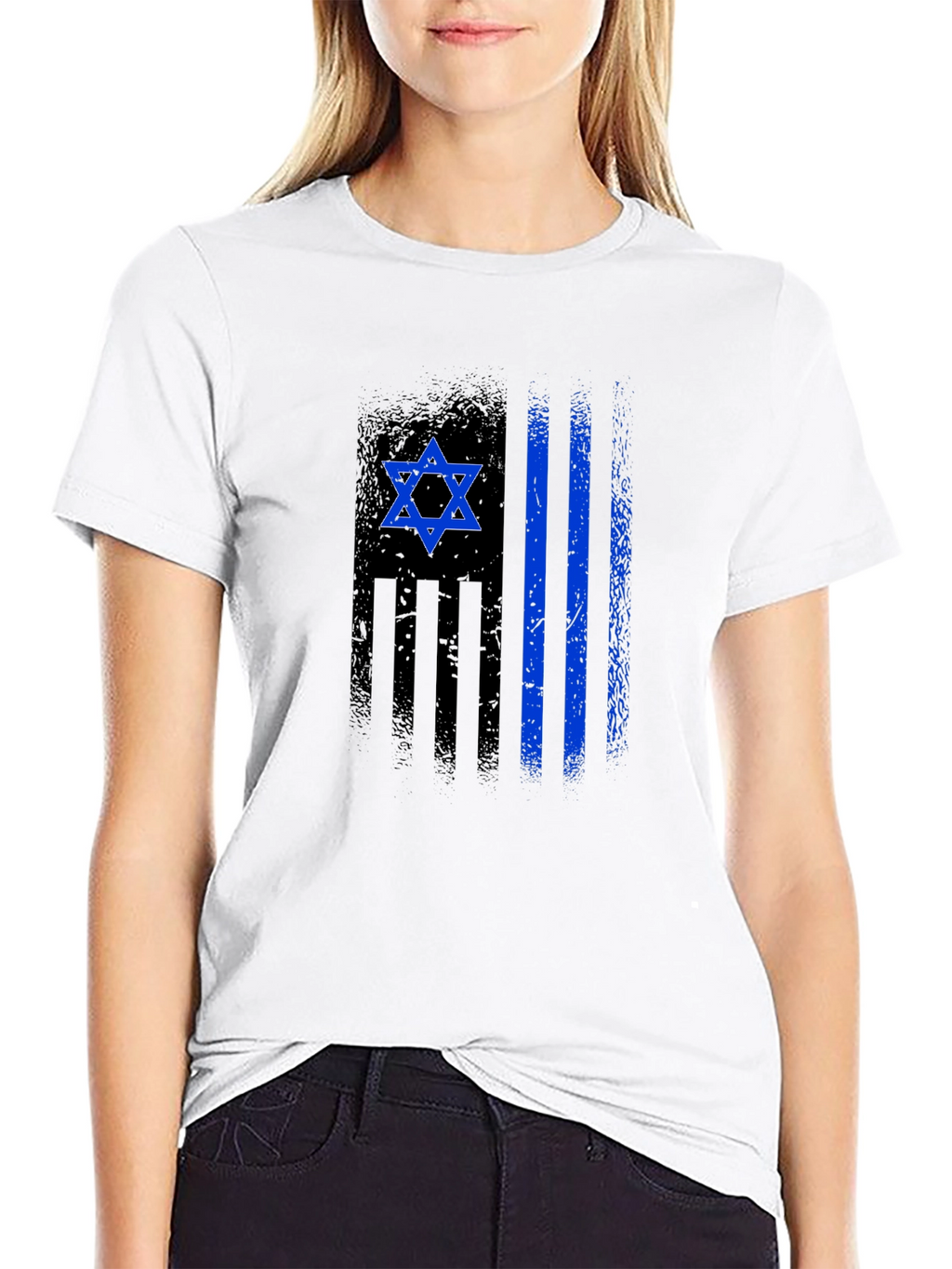 Distressed Israeli Flag T-Shirt