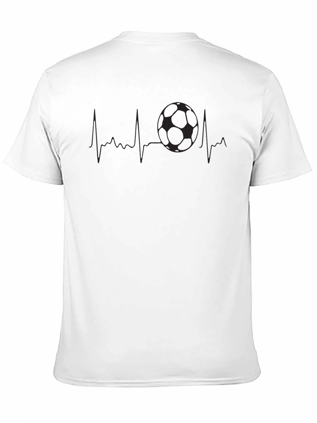 Soccer Heartbeat Graphic T-Shirt - Passionate Fan Apparel