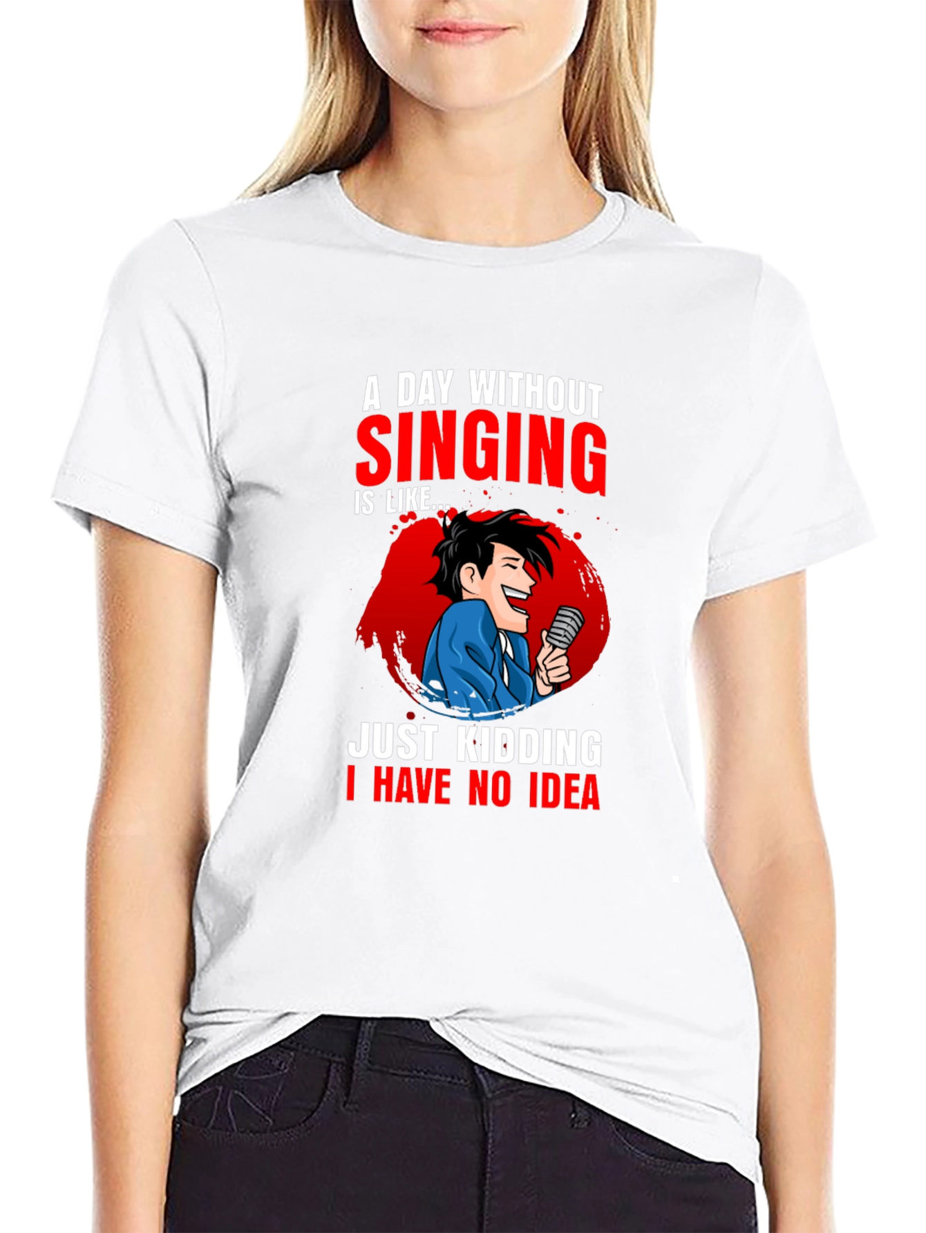 Singing Humor Graphic Tee