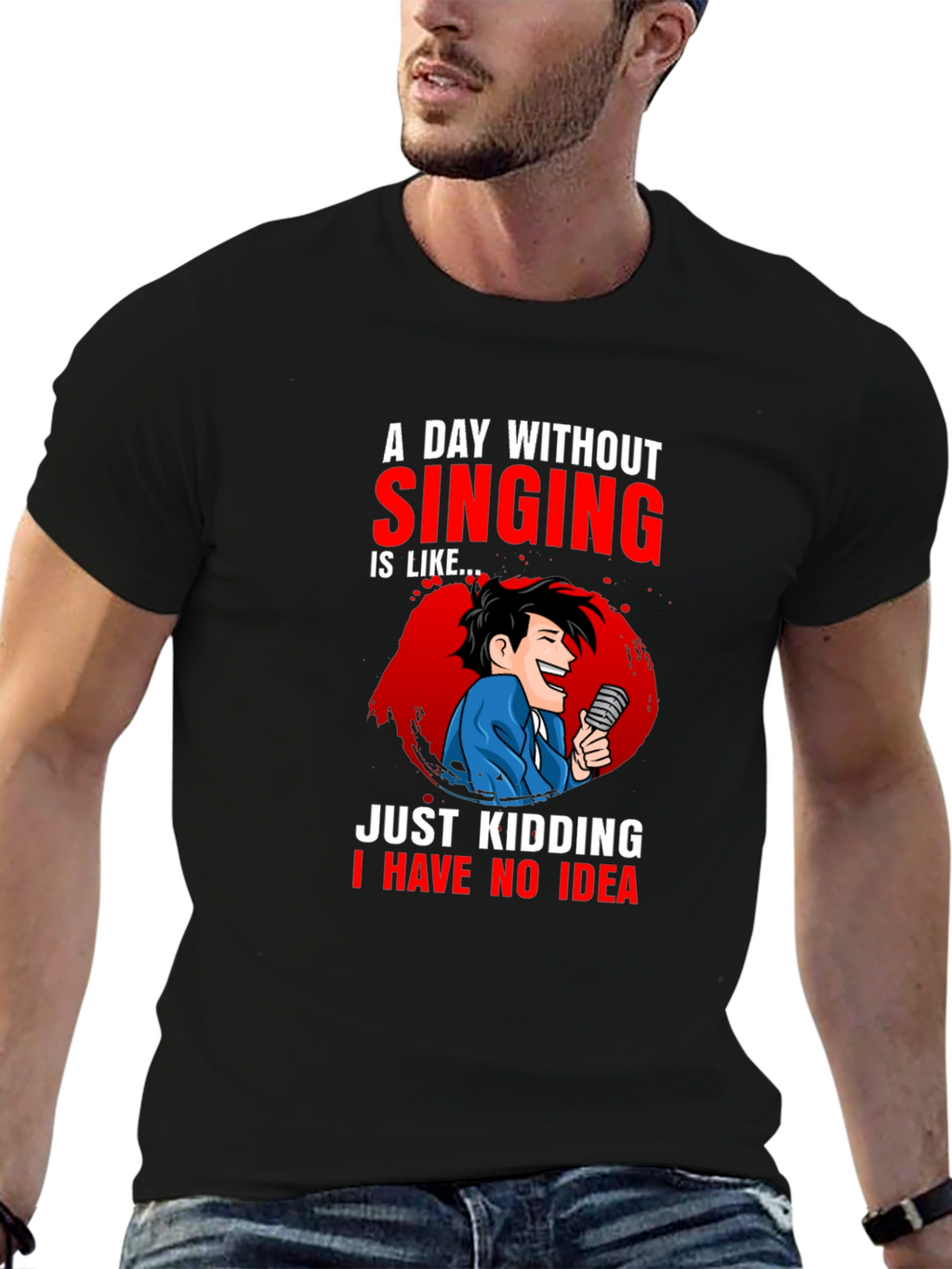Singing Humor Graphic Tee