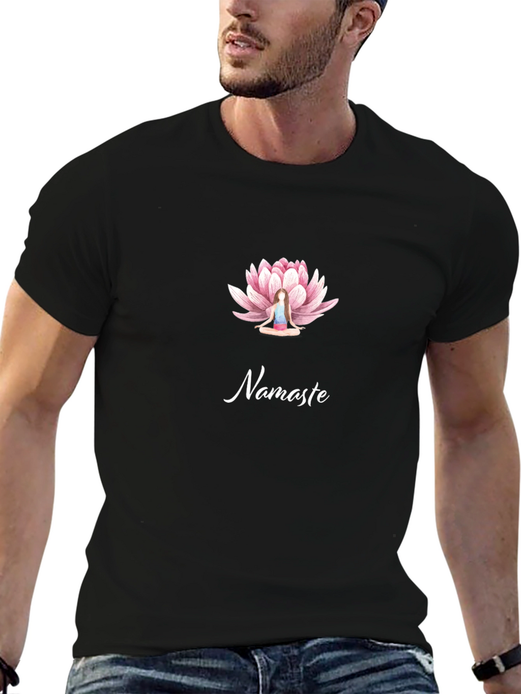 Namaste Lotus Yoga Graphic Tee