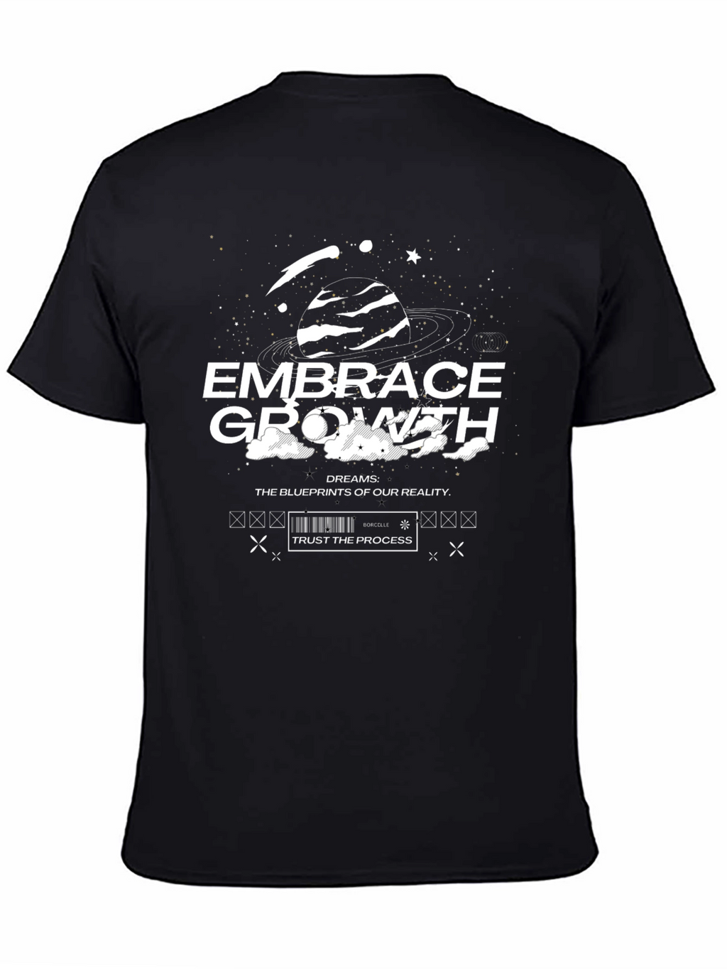 Embrace Growth Graphic Tee - Black Unisex T-Shirt