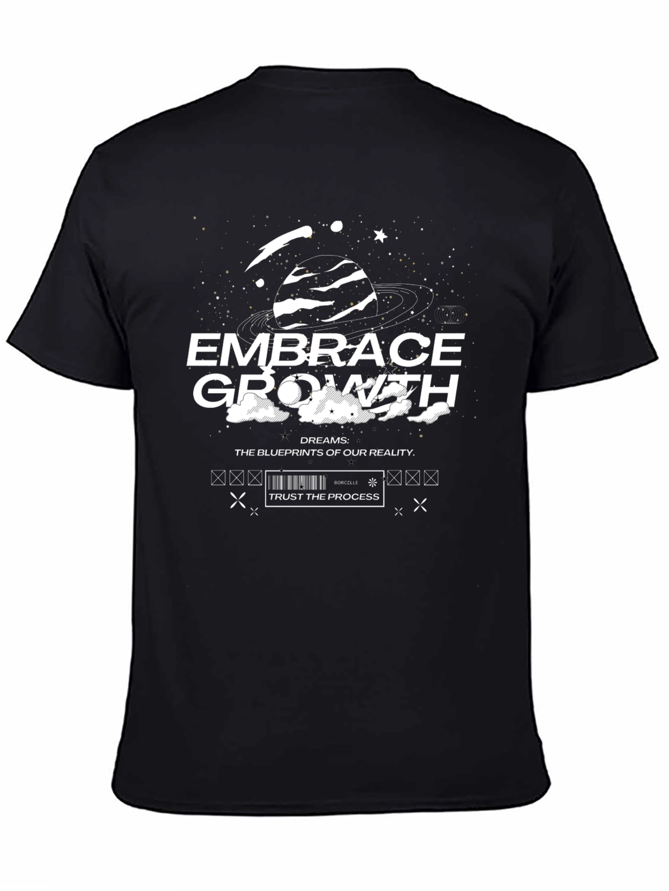 Embrace Growth Graphic Tee - Black Unisex T-Shirt