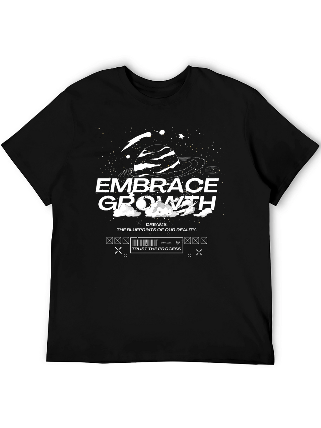 Embrace Growth Graphic Tee - Black Unisex T-Shirt