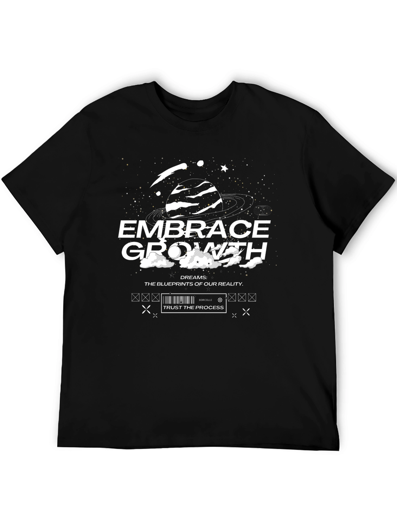 Embrace Growth Graphic Tee - Black Unisex T-Shirt