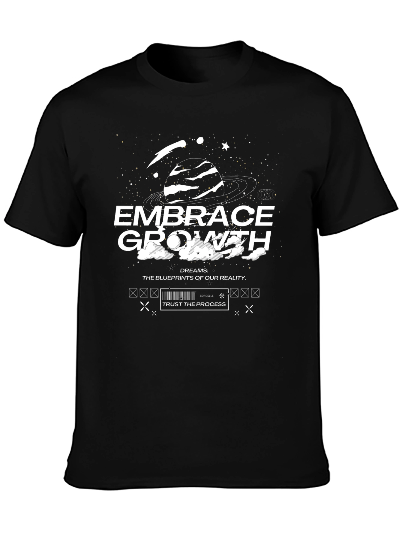 Embrace Growth Graphic Tee - Black Unisex T-Shirt