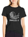 Snailed It Funny Snail T-Shirt