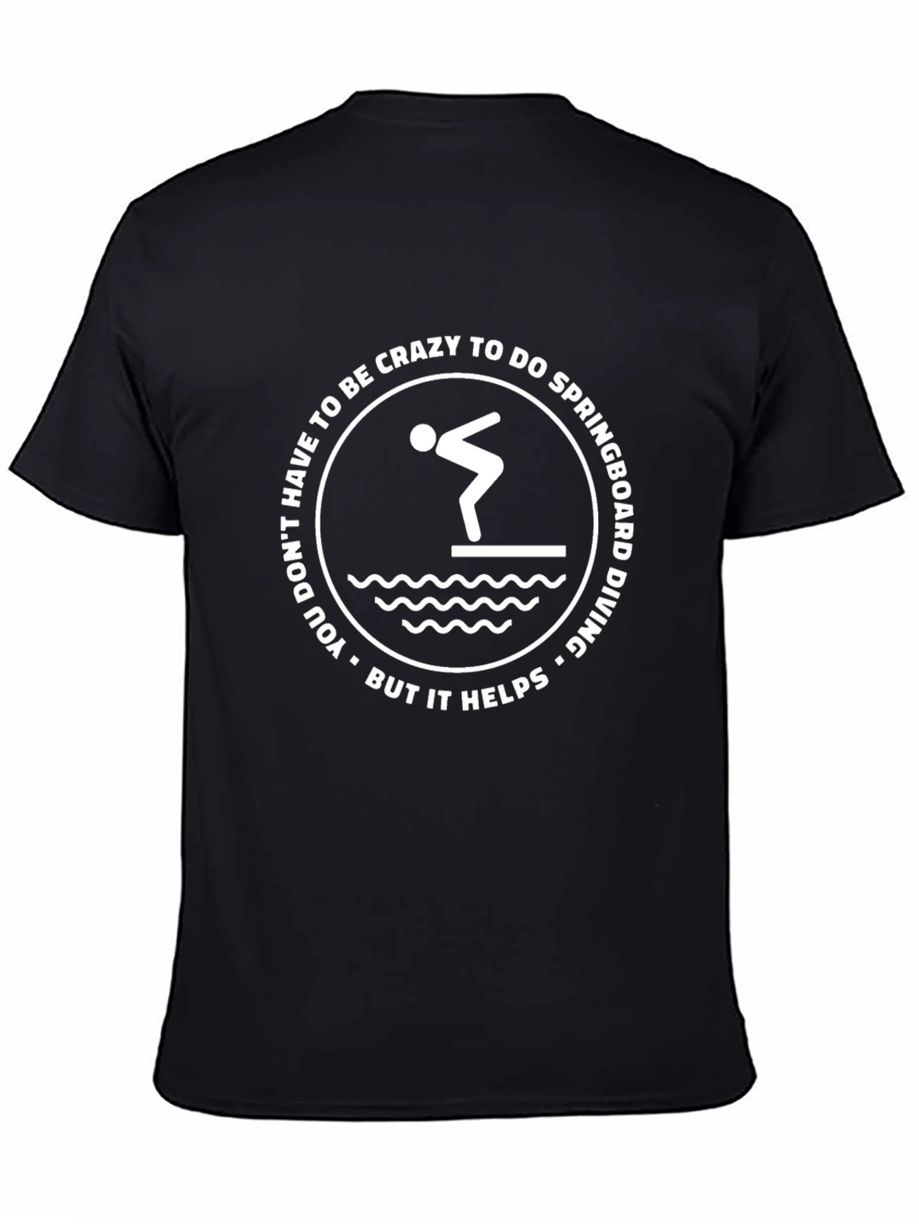 Crazy Springboard Diving Graphic T-Shirt