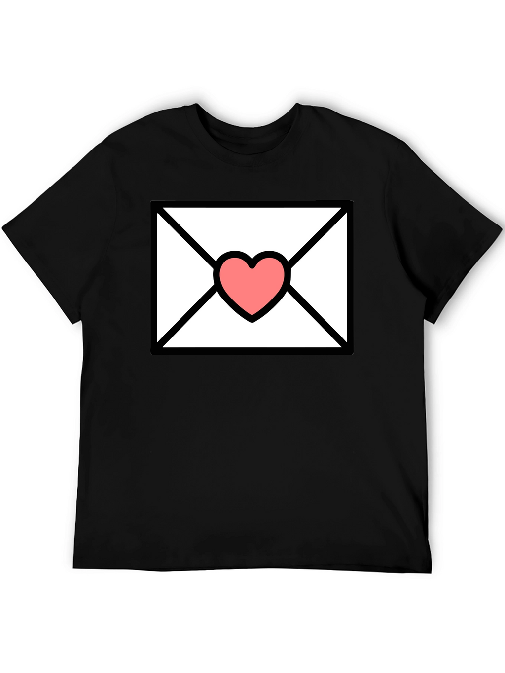 Love Letter T-Shirt - Heart Envelope Graphic Tee