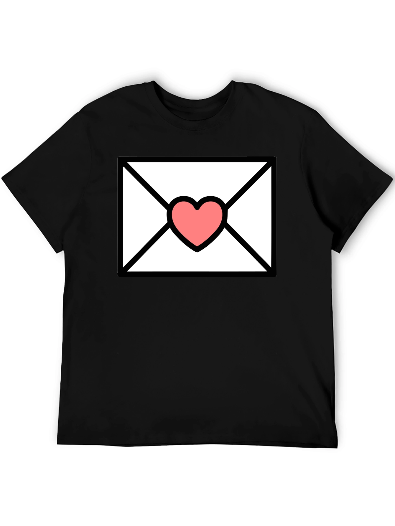 Love Letter T-Shirt - Heart Envelope Graphic Tee