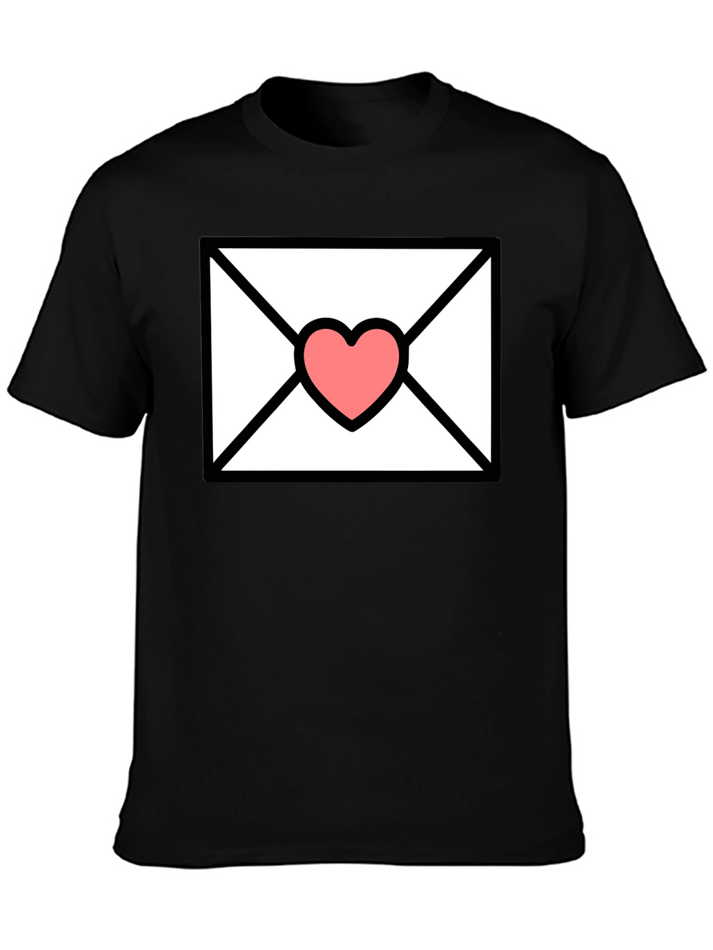Love Letter T-Shirt - Heart Envelope Graphic Tee