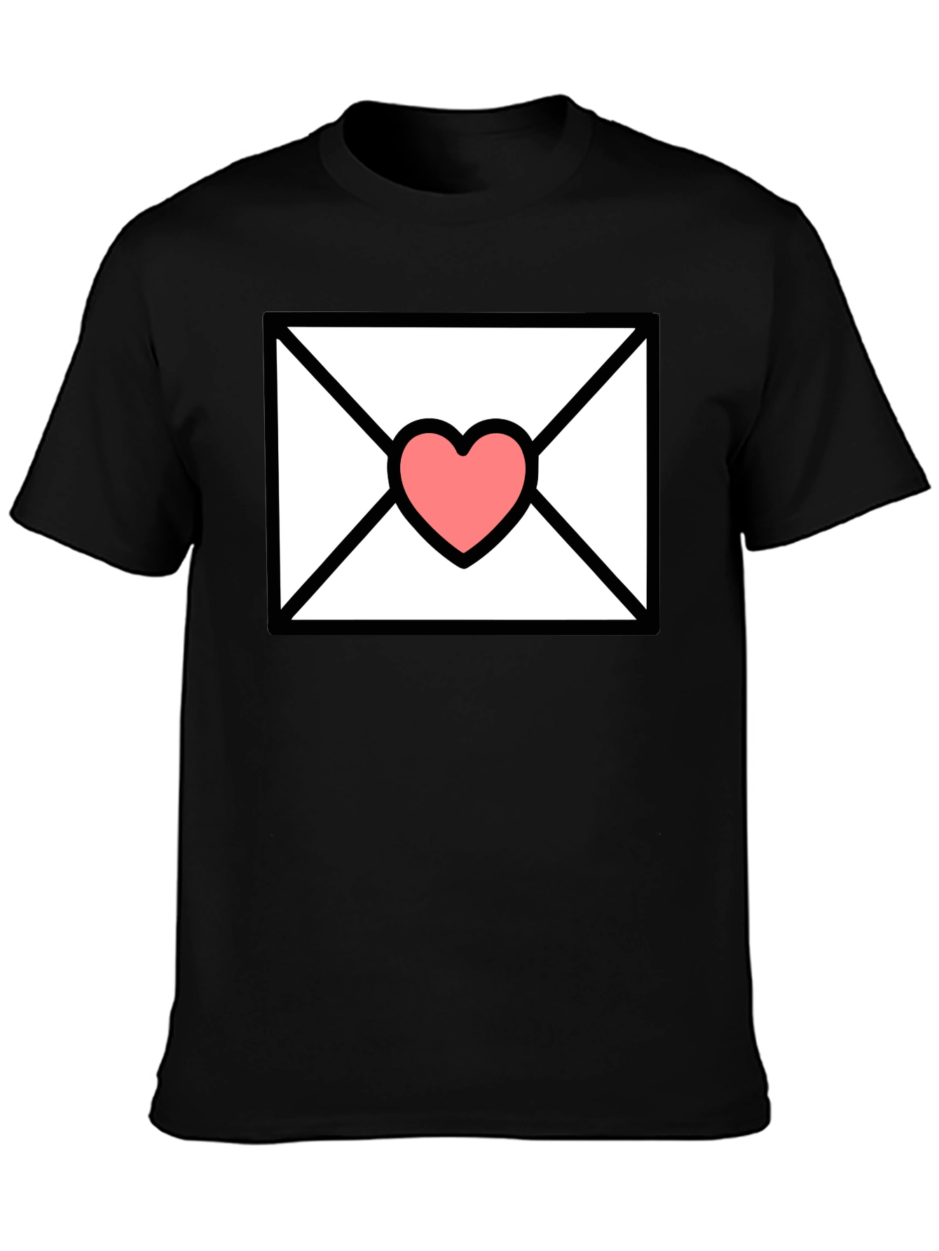 Love Letter T-Shirt - Heart Envelope Graphic Tee