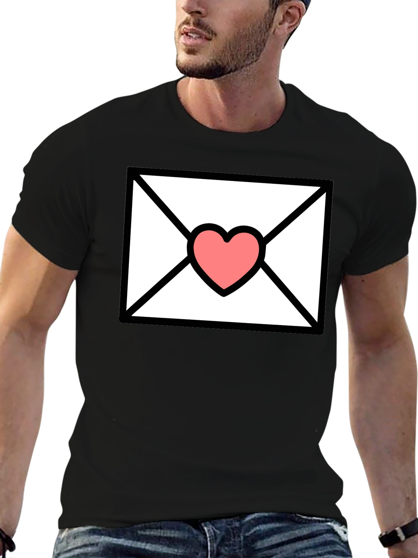 Love Letter T-Shirt - Heart Envelope Graphic Tee