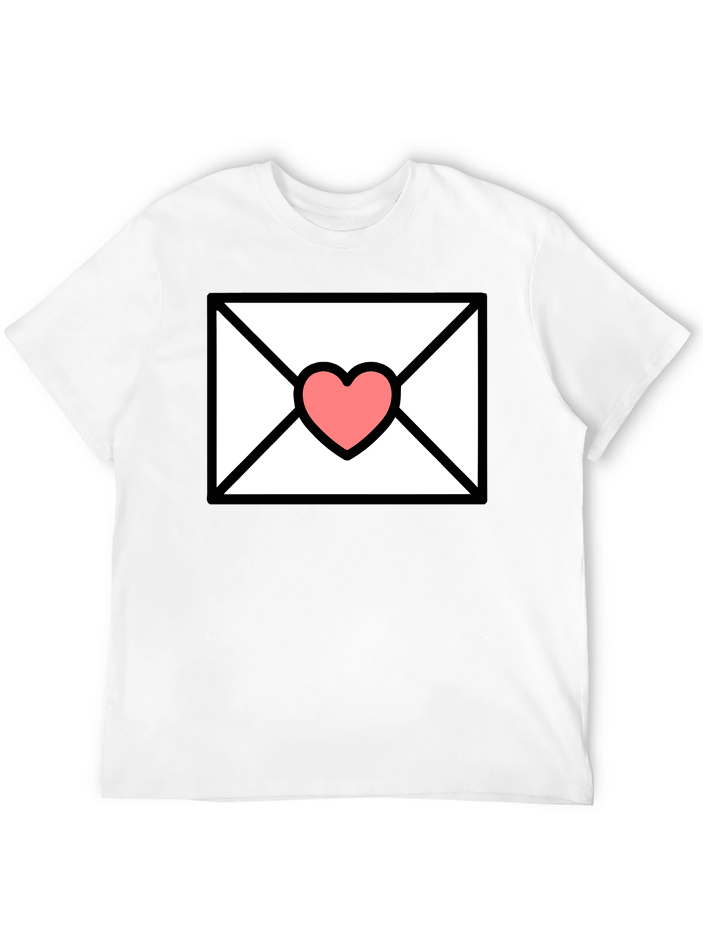 Love Letter T-Shirt - Heart Envelope Graphic Tee