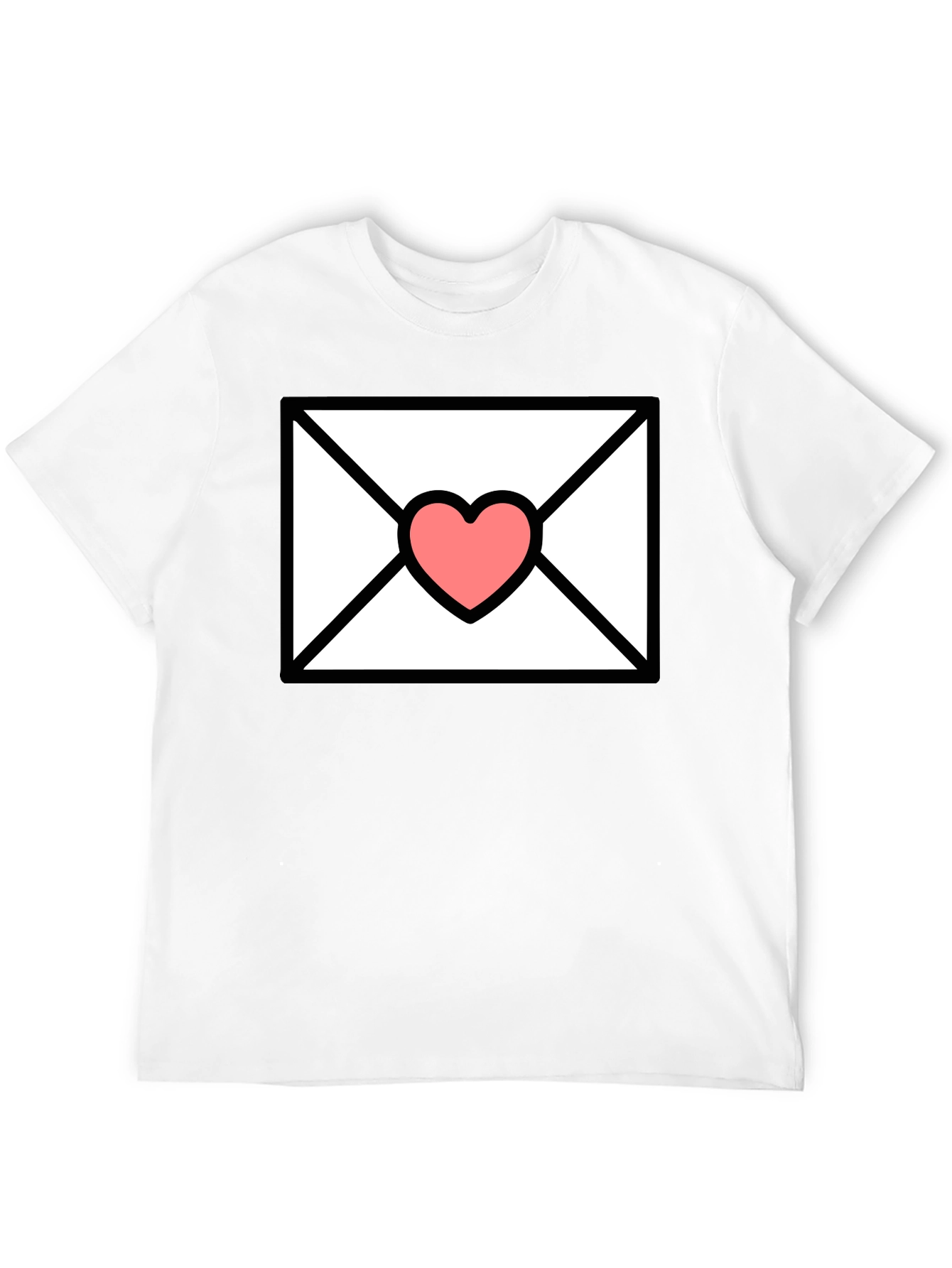 Love Letter T-Shirt - Heart Envelope Graphic Tee