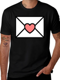 Love Letter T-Shirt - Heart Envelope Graphic Tee