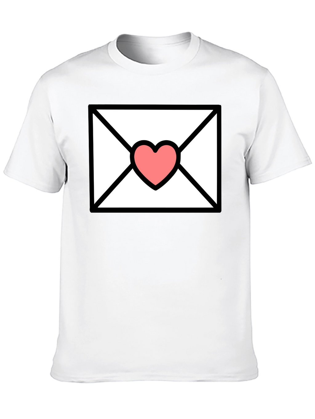 Love Letter T-Shirt - Heart Envelope Graphic Tee