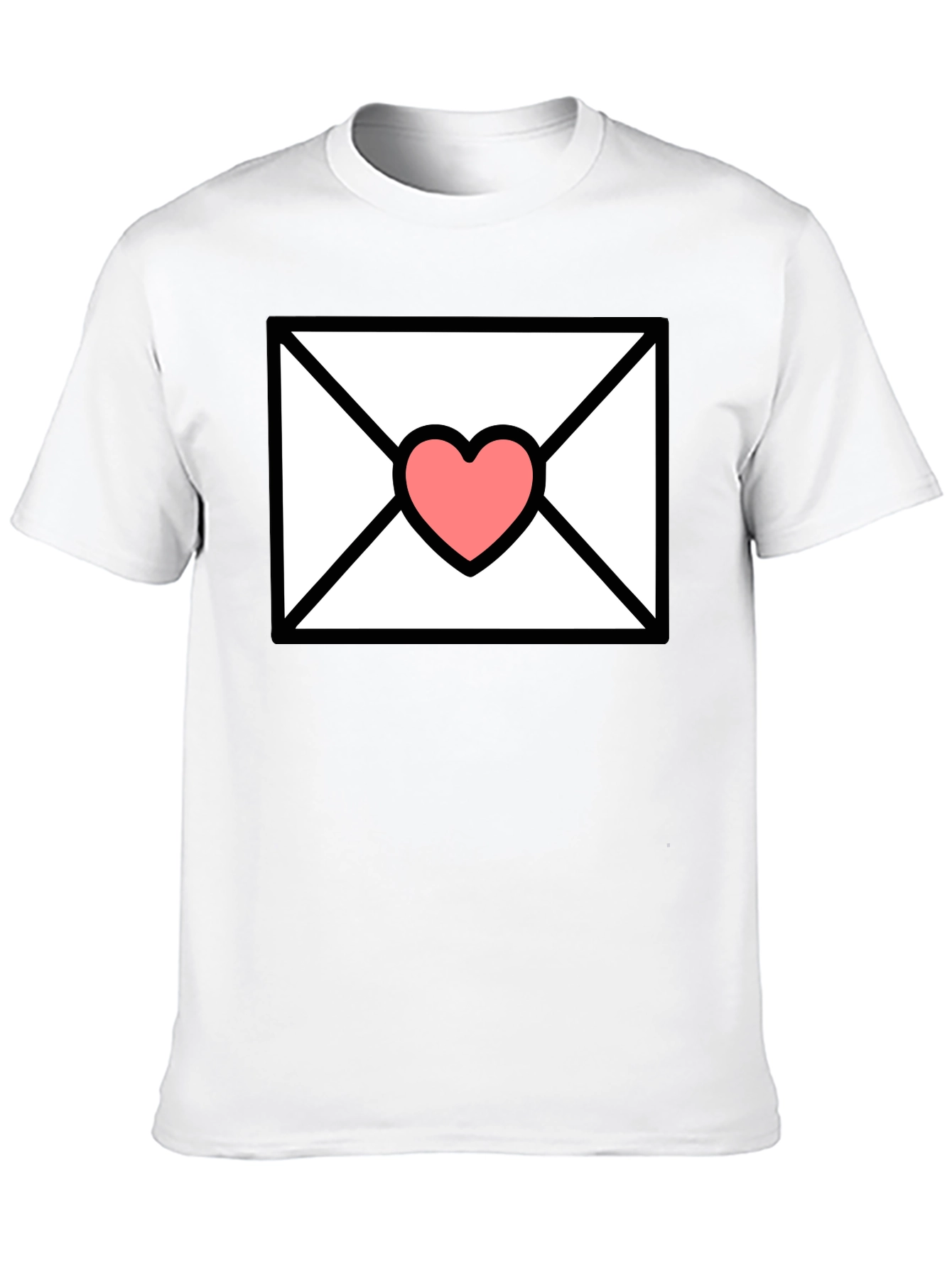 Love Letter T-Shirt - Heart Envelope Graphic Tee