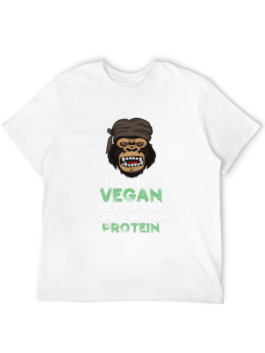 Vegan Gorilla T-Shirt - Get Enough Protein!