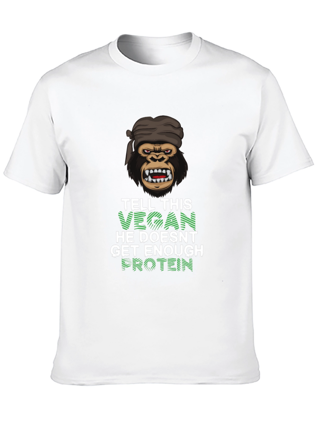 Vegan Gorilla T-Shirt - Get Enough Protein!