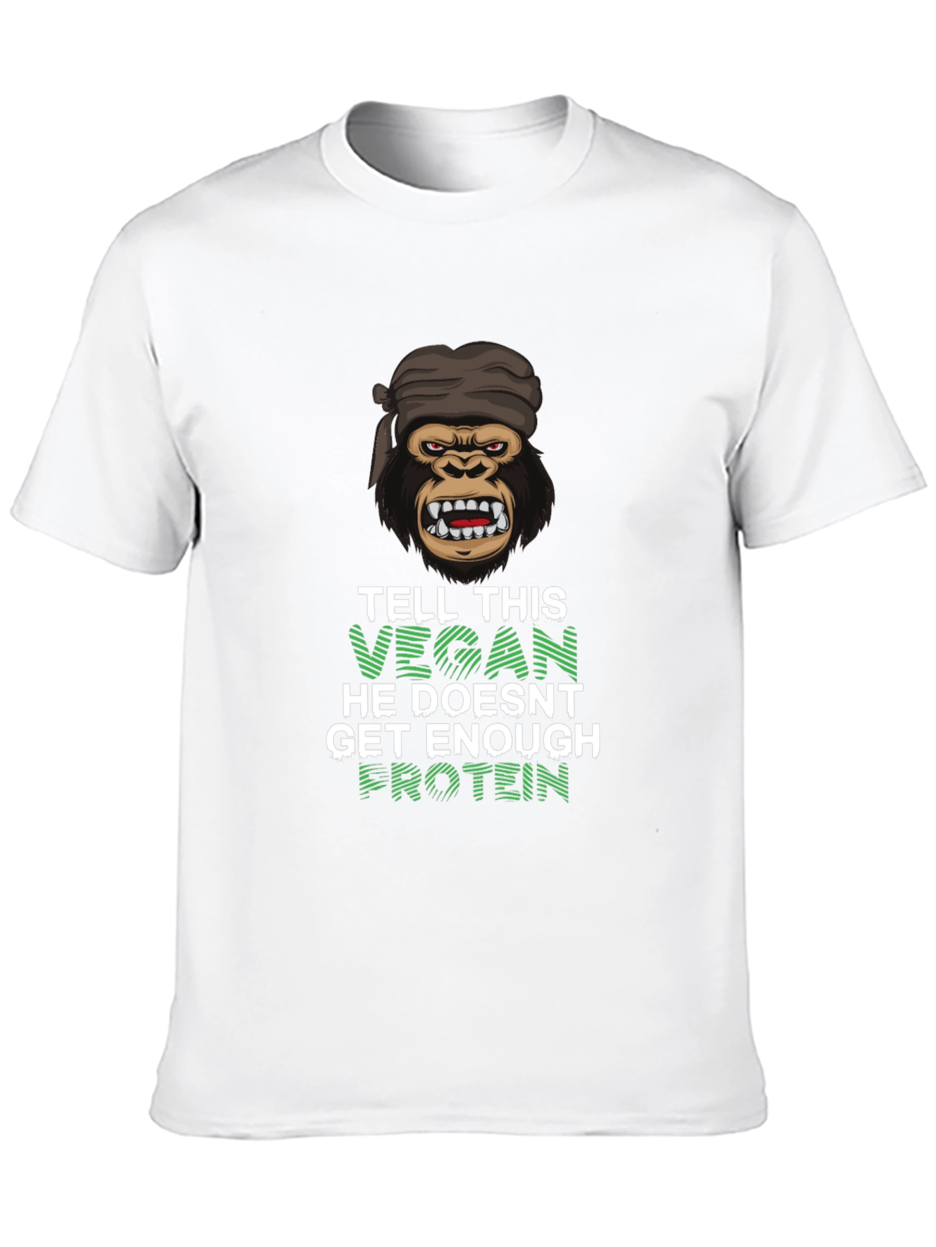 Vegan Gorilla T-Shirt - Get Enough Protein!