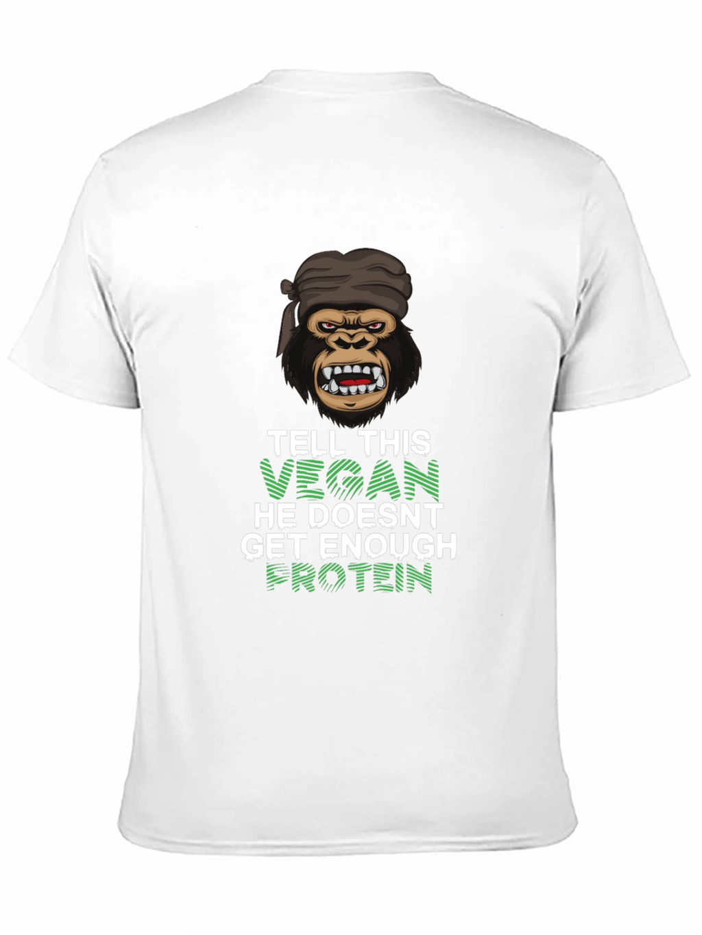 Vegan Gorilla T-Shirt - Get Enough Protein!