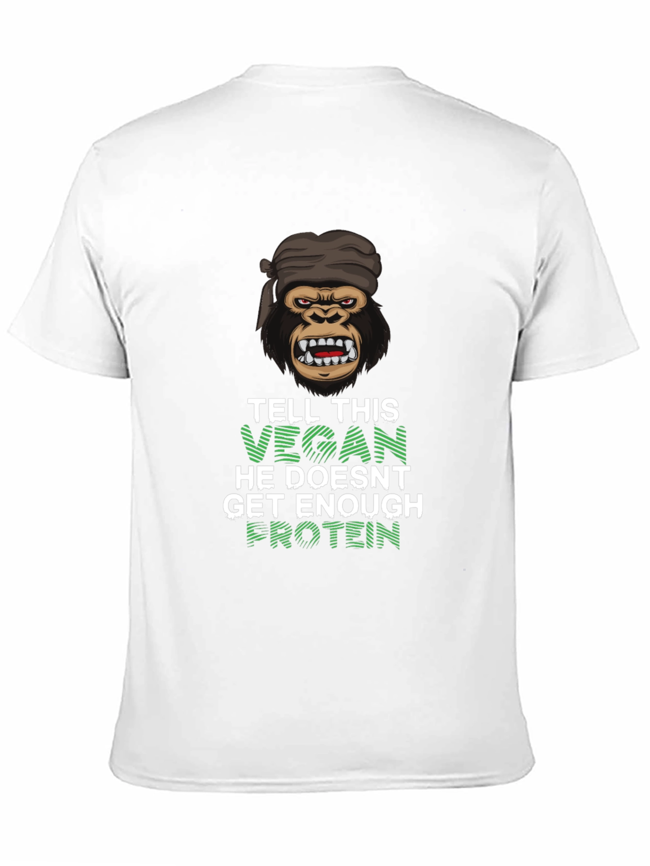 Vegan Gorilla T-Shirt - Get Enough Protein!