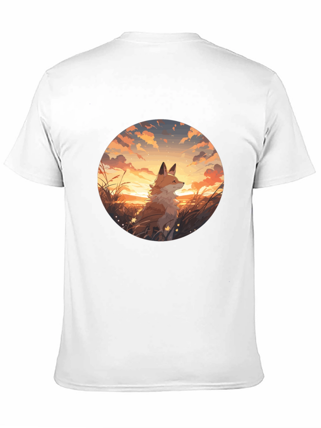 Fox Sunset Graphic Tee - Black